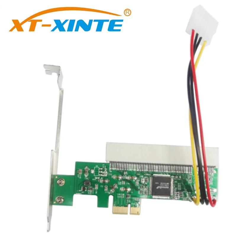 ID 1083 PCI Express к адаптеру E X1/X4/X8/X16 слот с 4 контактным кабелем питания зеленая карта