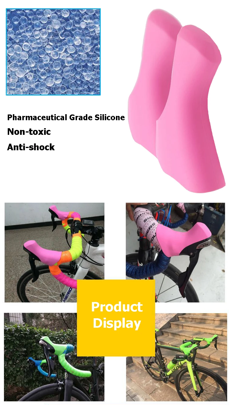 Bicycle Hand Change Protective Sleeve For Shimano Road Bike 470058006800 6 Colors Silica Gel Sleeve Cover Durable PA0103 (3)