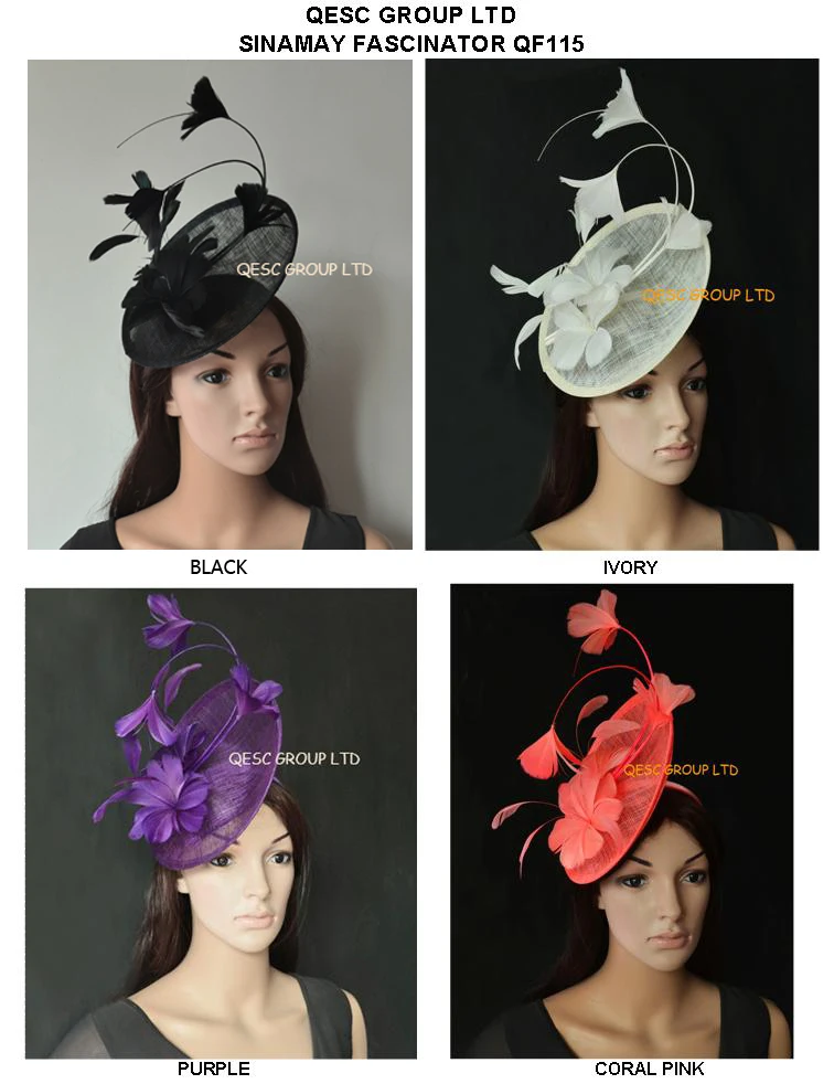 New Arrival. sinamay Feather Fascinator Hat for Melbourne