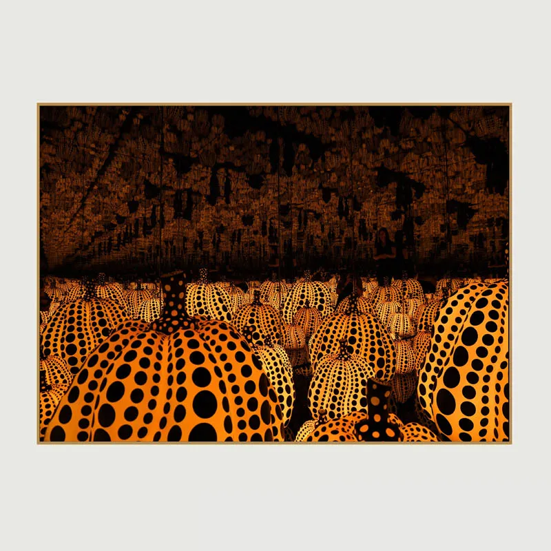 Самоотверженное искусство Yayoi Kusama Холст Искусство натюрморт искусство напечатанная картина маслом на холсте настенная живопись для домашнего декора Настенная картина - Цвет: Зеленый