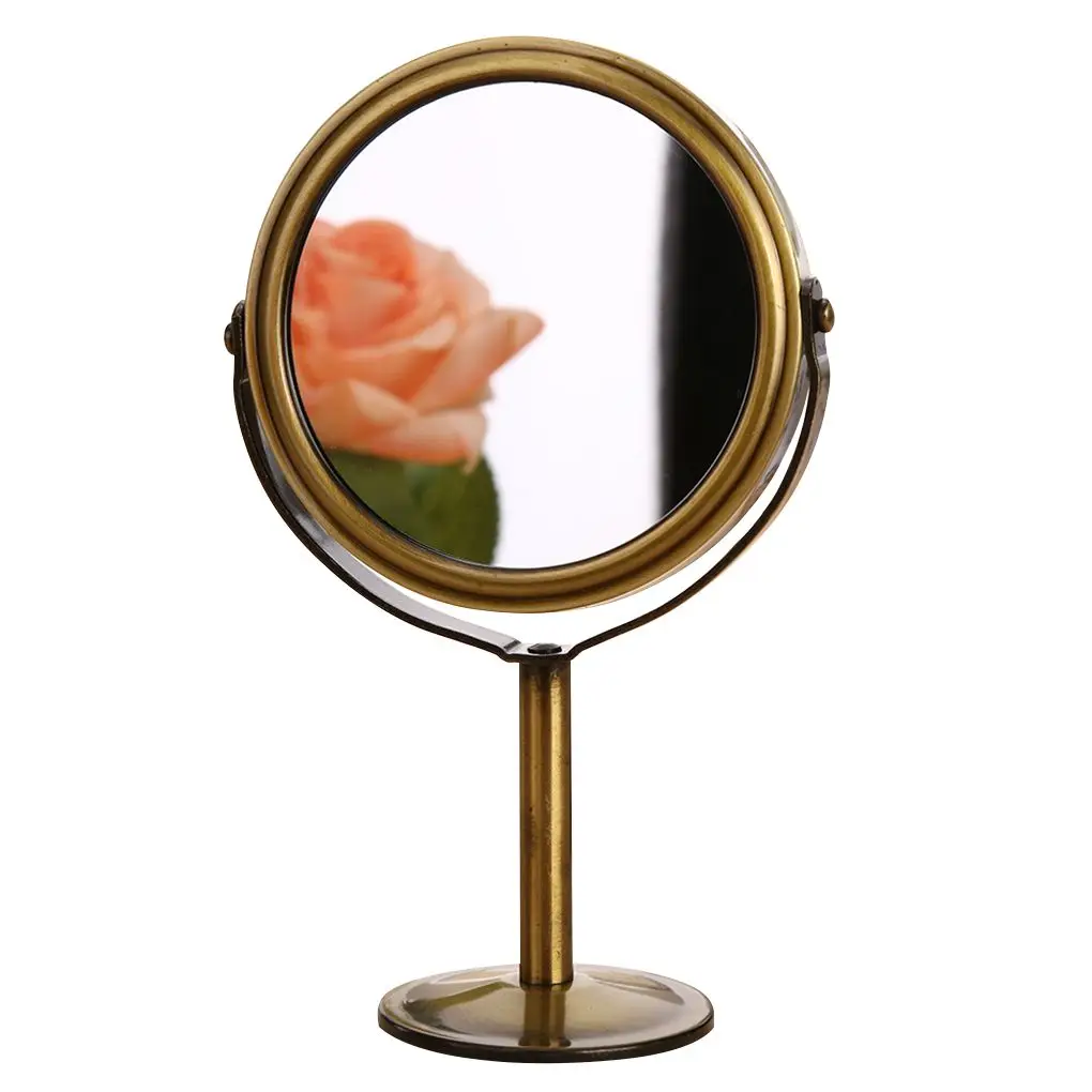 Высокое качество двухстороннее Парикмахерское зеркало стол макияж зеркало 1:2 увеличительное стекло косметическое зеркало - Цвет: NO1