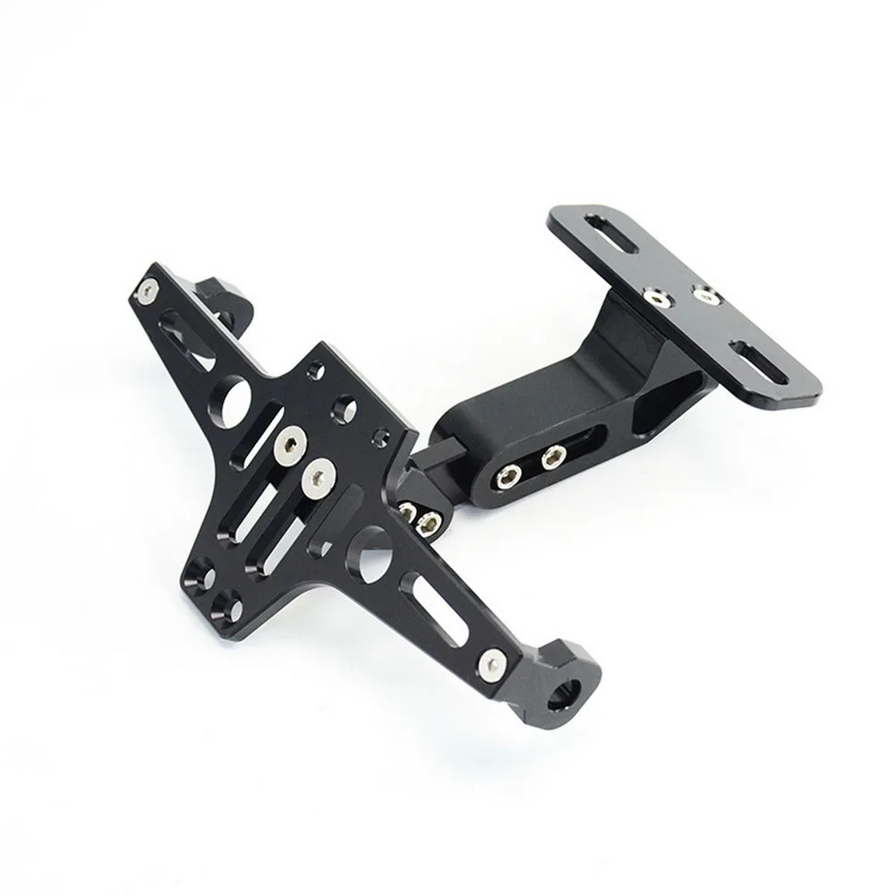 

Universal CNC Motorcycle Adjustable Angle Aluminum License Number Plate FrameHolder Bracket For R25 R3 MT03 MSX C25