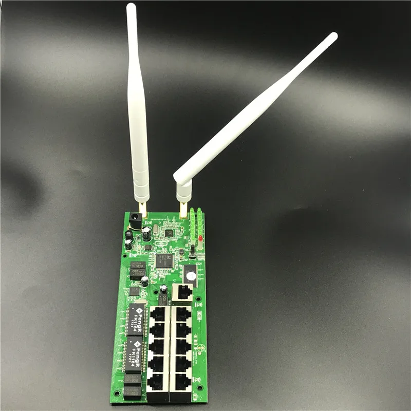 OEM10 port wireless router motherboard module custom screw hole metal shell broadband fast home kit 2.4G wireless module router OEM10 port wireless router motherboard module custom screw hole metal shell broadband fast home kit 2.4G wireless module router