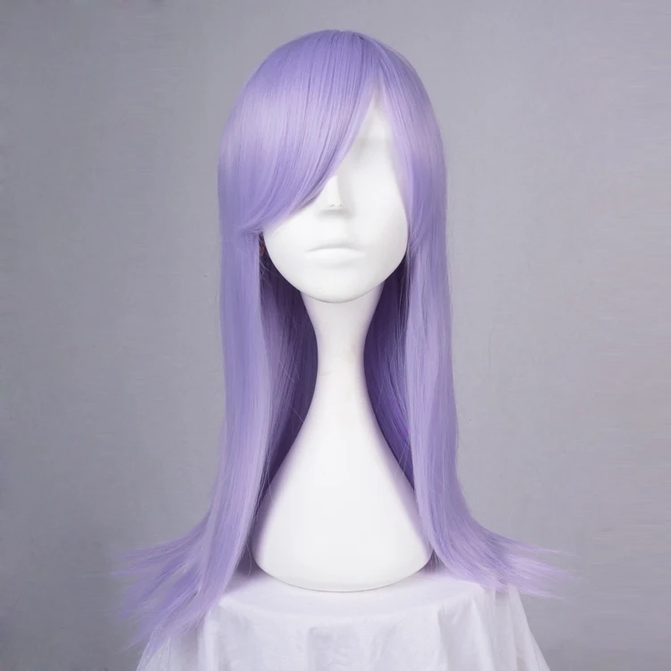 

55cm/70cm Long Straight Light Purple Anime Cosplay Full Wig+Wig Cap Heat Resistant