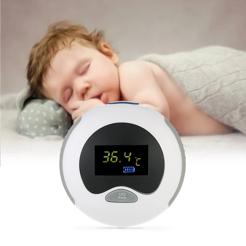 

Portable Baby Ear Thermometer IR Infrared Measurement Data Hold Fever Alarm Fahrenheit & Celsius With LCD Display for Baby Adult