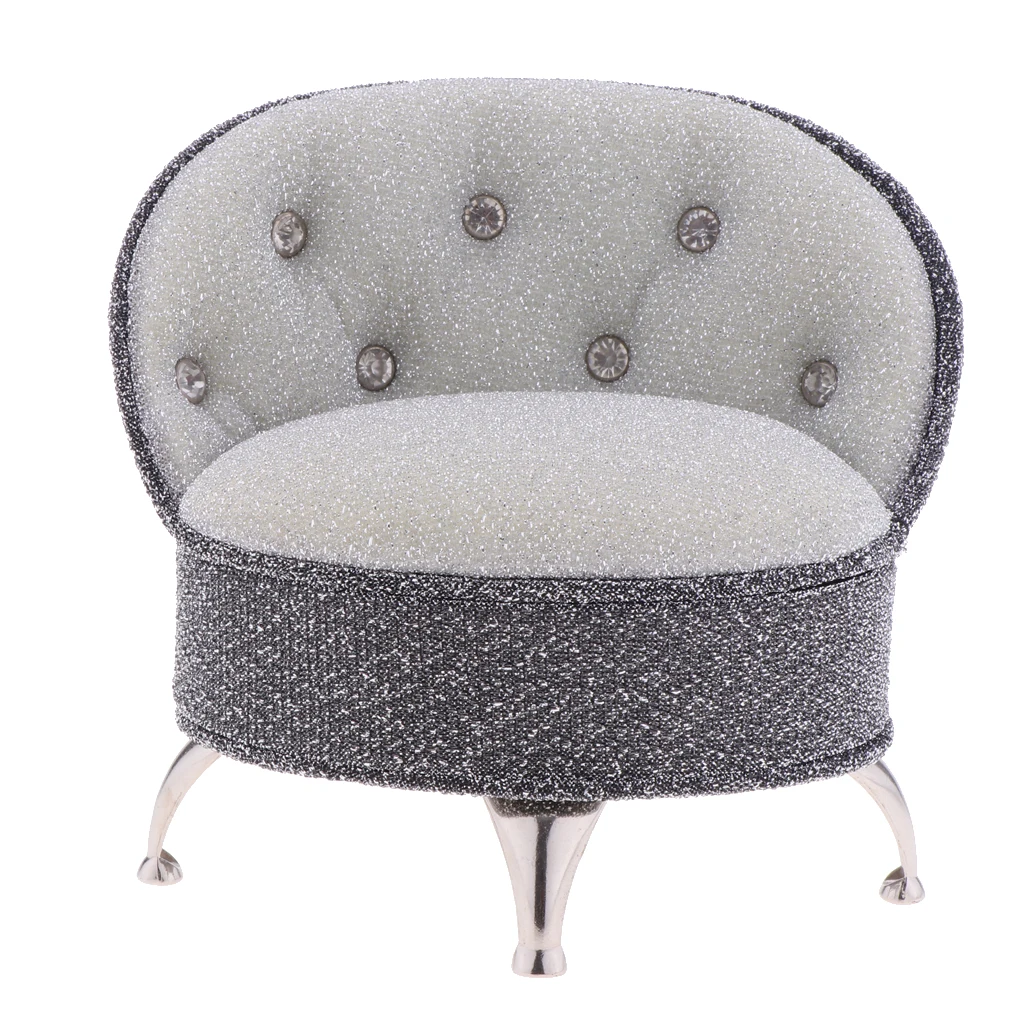

Prettyia Furniture Toys 1:6 Miniature Sofa Chair for BJD Phicen Action Figure