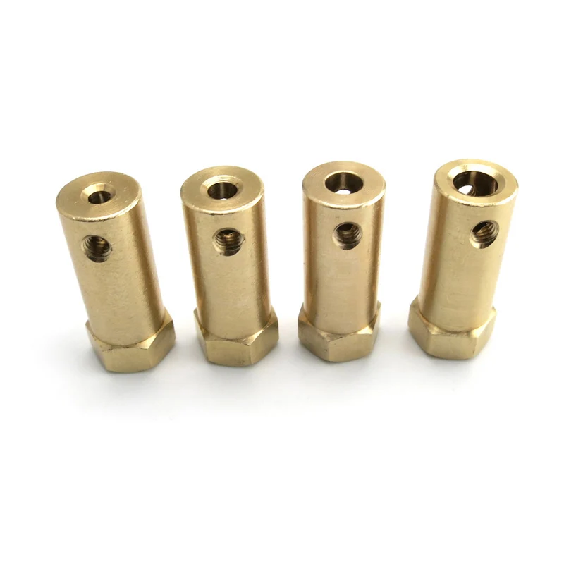

2pcs M4 side thread hole sleeve nut 3/4/5/6mm inside diameter extended hexagonal coupling sleeves nuts
