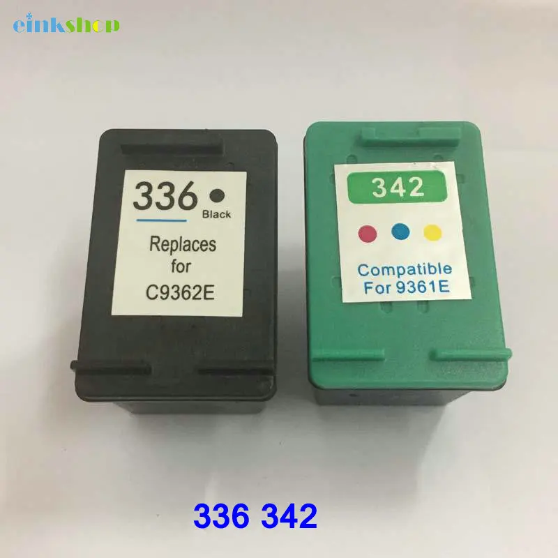 Einkshop compatible Ink Cartridge For HP 336 342 Photosmart 7800 7850 C3100 C3110 C3125 C3140