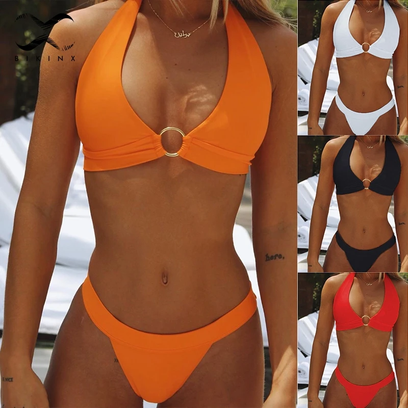 Bikinx сексуальное бикини Тонг 2019 mujer купальные треугольные купальники без спинки