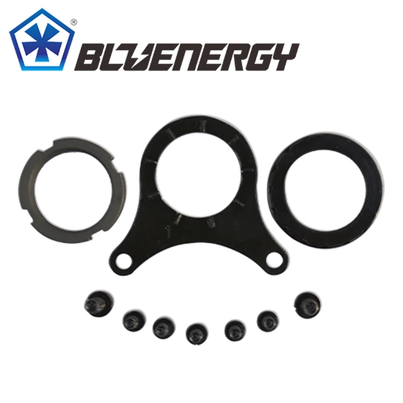 

Assembling Components Triangle Mounting Plate Crank Arm Bolts Inner Lock ring Outer Lock ring For Bafang 8fun Mid motor Kits