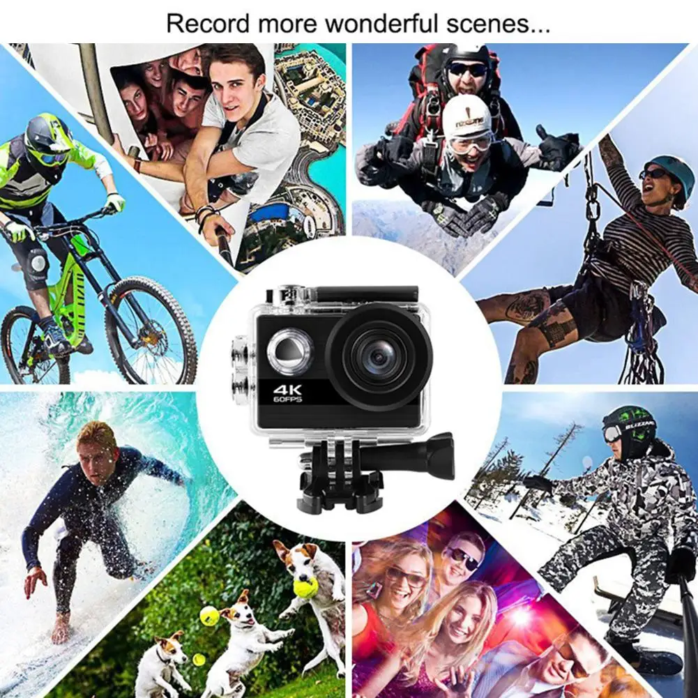  Q40C 4K Ultra HD Motion Camera Portable Versatile Action Camera 100FT Waterproof WiFi HD Sports Cam