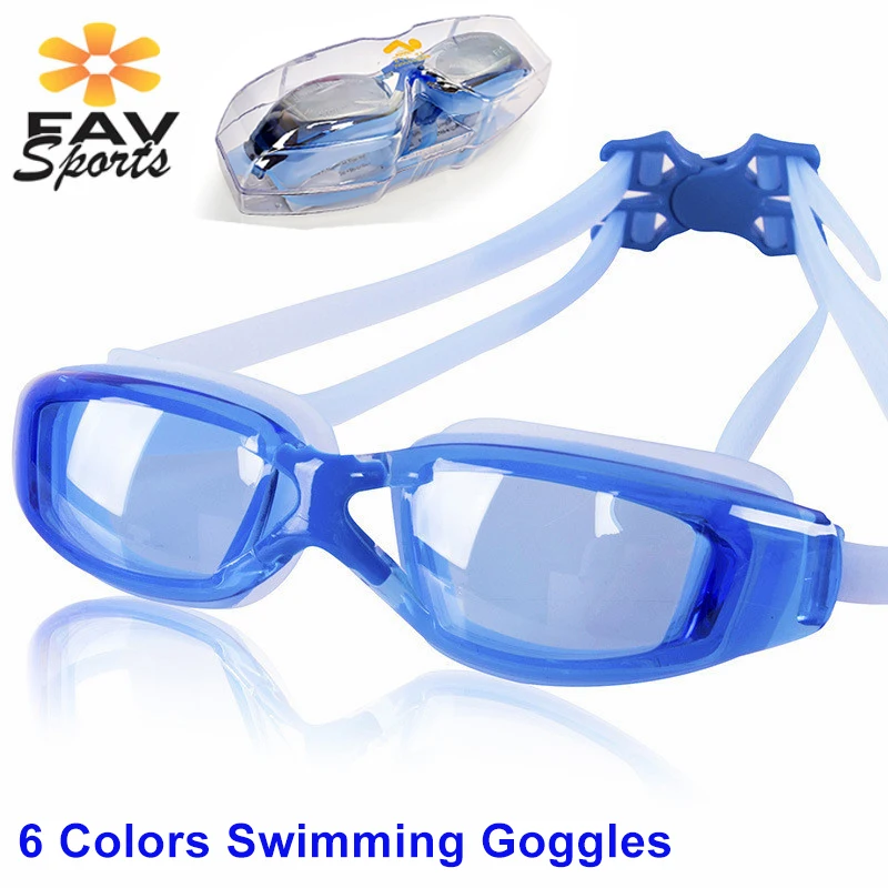 6 Colors Adult Adjustable Silicone Swimming Goggles Anti-fog Glasses UV Protection Pool Professional Eyewear | Спорт и развлечения
