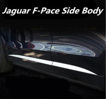 

6PCS CAR SIDE DOOR BODY PROTECTOR Molding COVER TRIM FOR Jaguar F-Pace 2016 2017 2018 FREE BY EMS