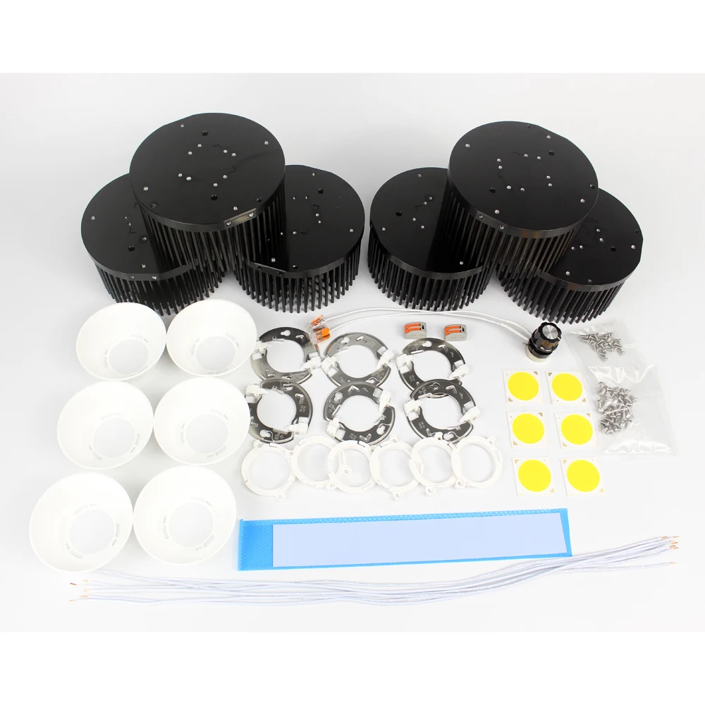 6x50W cob led cxb3590 diy grow light HLG-320H-C1400B dimmable