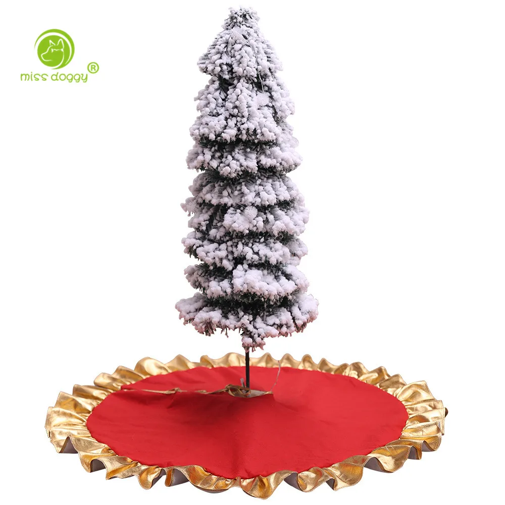 Красные украшения Юбки для ёлки фестиваль Главная Рождеством одежда с | Ограждение дерева -32935063234
