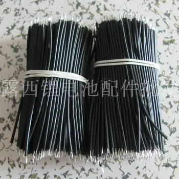 

18650 dedicated the black lead wire connector accessories head plating Tin material specification 0.8*70mm