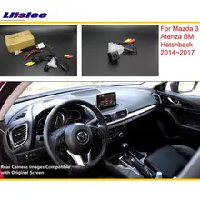 Para Mazda 3 Mazda3 Hatchback BM 2014 ~ 2017 RCA y Original pantalla Compatible Cámara de Visión Trasera/Copia de seguridad de Cámara de Marcha Atrás conjuntos