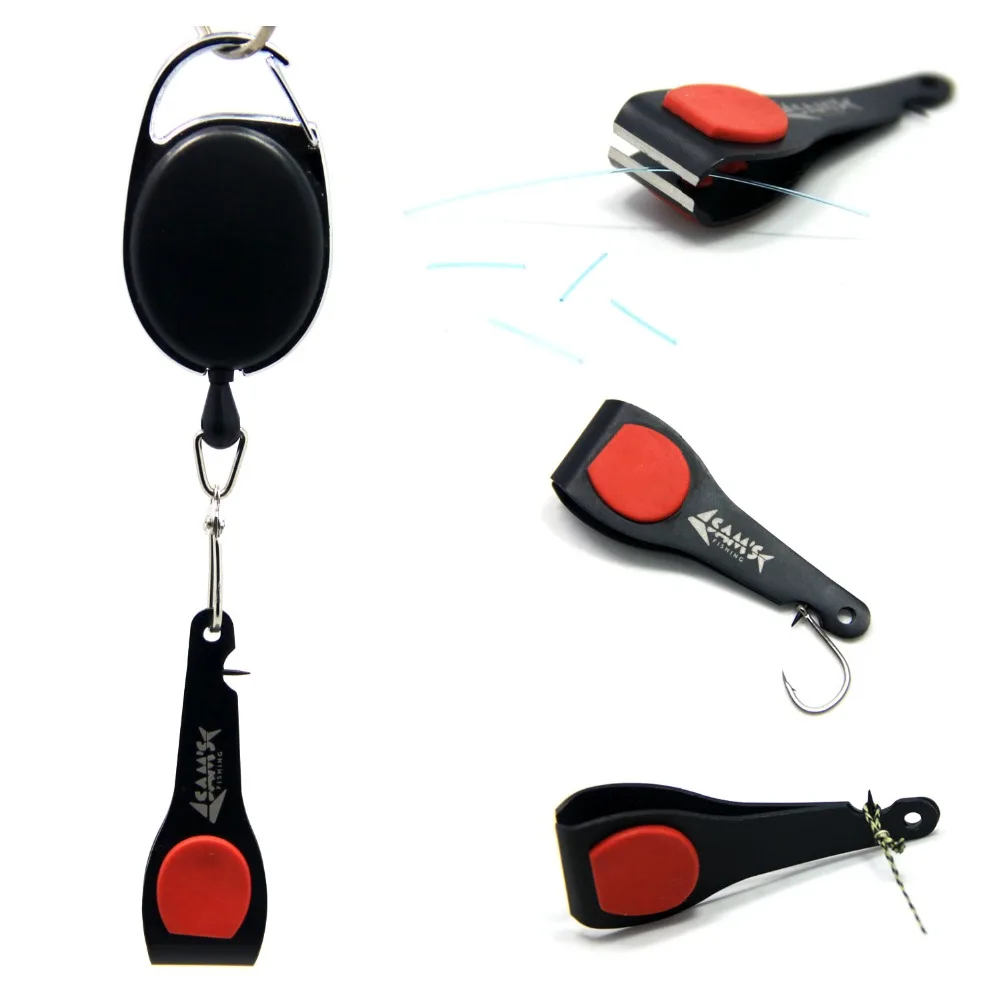 SAMSFX Fly Fishing Zinger Retractor and Line Nail Clipper Nipper Snips
