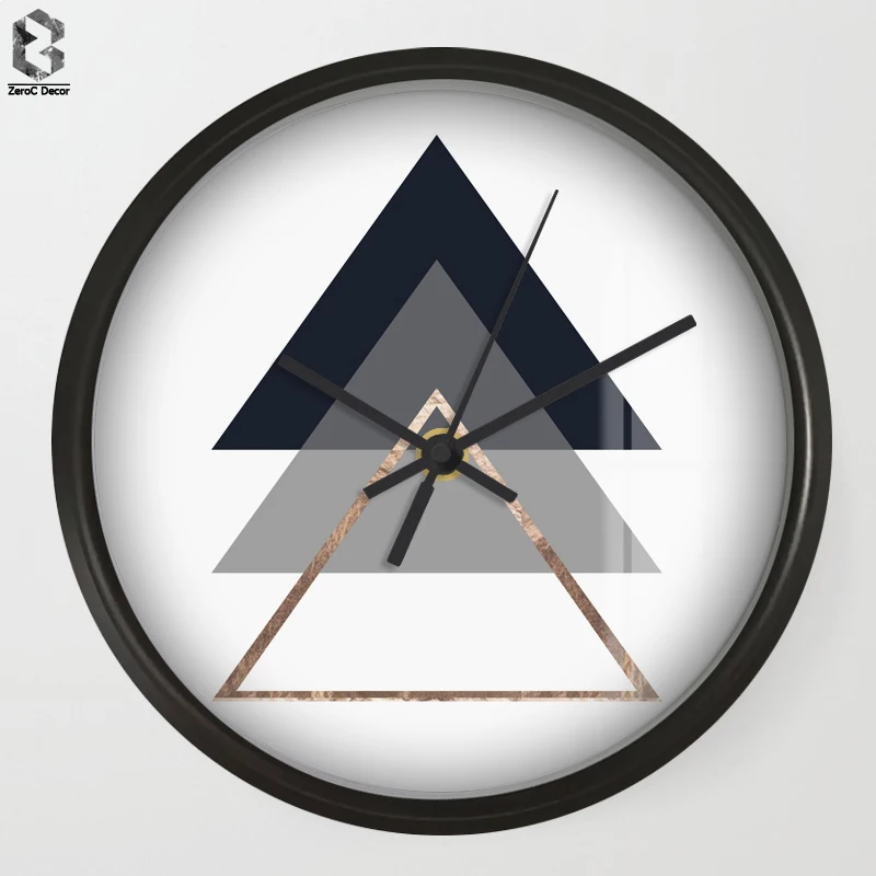 

Chic Art Wall Clocks Geometric For Boys Room Wall Decor, Desk Decorative Mute Quartz Clock Nordic Saat Home Decoration