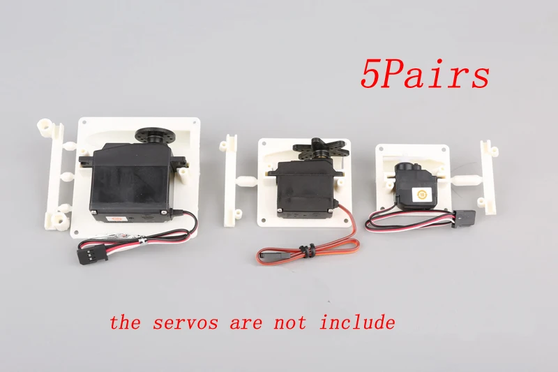 

5Pairs Aileron Servo Cover Set (Left/Right) Protector Mount for RC Model 5-9g/17g/36g/55g Mini Standard