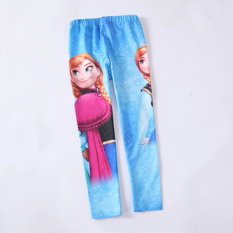 

Retail New 2017 Baby Girls Elsa Leggings Kids Pants 2-9 Year Girl Leggings One Piece RT02