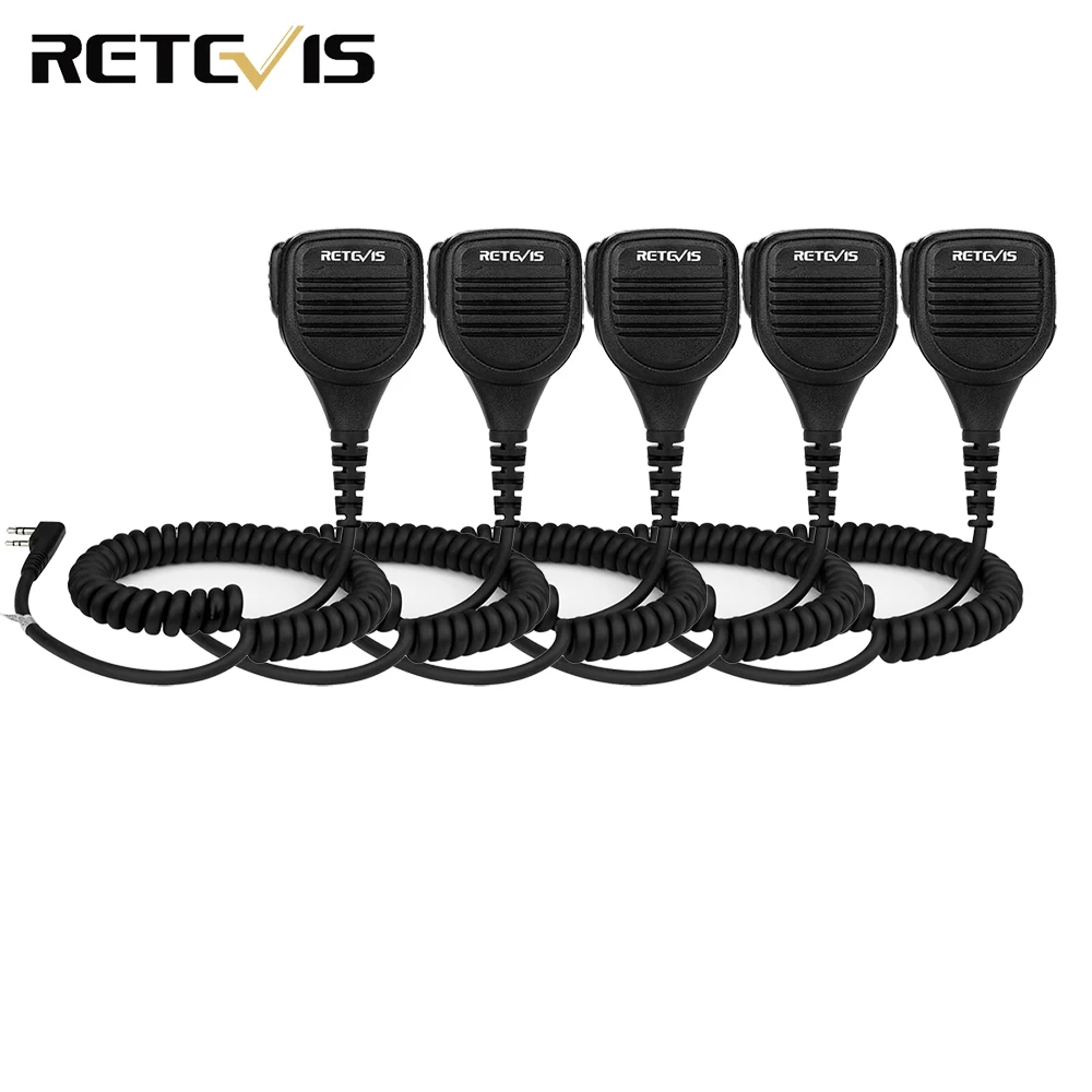 5 шт. водонепроницаемый микрофон для Kenwood H777 RT22 RT5R RT3 RT81 Walkie Talkie C9054A | Мобильные