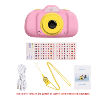 

12MP 1080P HD Kids Children Camera Mini Digital Camera 2.4 Inch LCD Screen Dual Lenses with Photo Video MP3 Game Modes