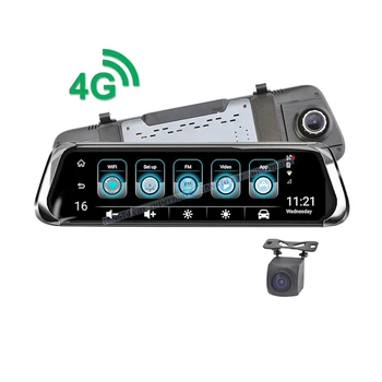 Car DVR 10IPS Touch 4G Mirror DVR Android ADAS GPS Navi FHD 1080P WIFI auto registrar rear view mirror with camera