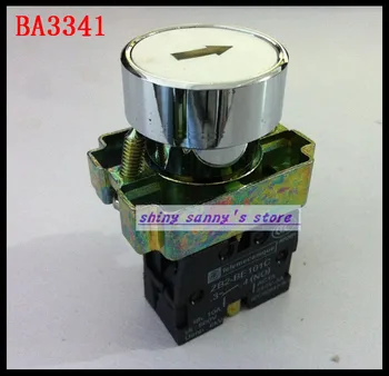 

10Pcs/Lot BA3341 XB2-BA3341 1 NO Momentary White Sign Flush Pushbutton Brand New