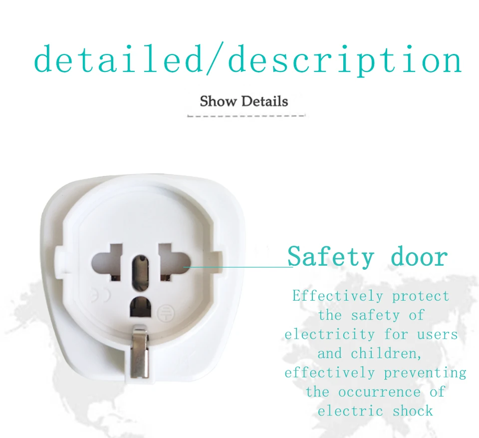 1PC 10A 250V Electric Plug power Socket Adapter Australia Travel Adapter EU US TO AU socket AC Power Charger Converter (8)
