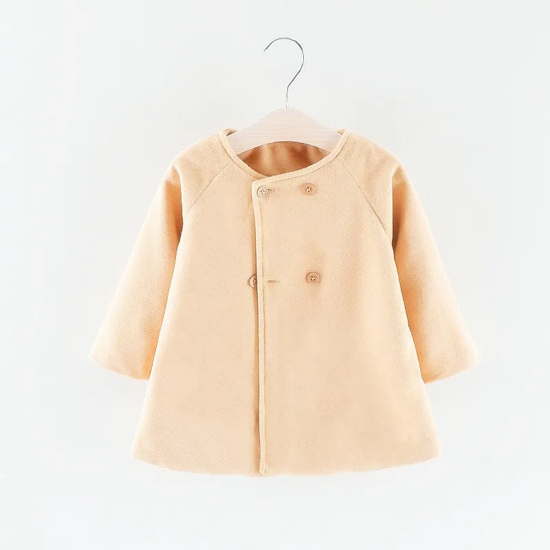 Jaqueta de lã para bebês meninas e