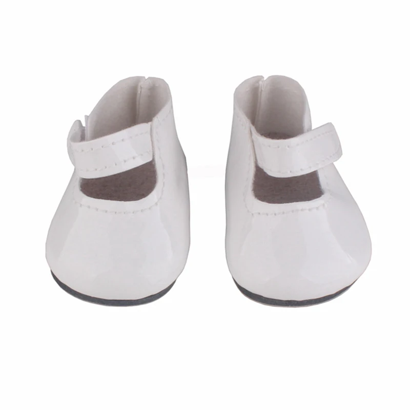 18 Inch Doll Shoes American PU Leather Fit 43 cm Baby 7cm For BJD blyth 1/3 Girl doll doll shoes doll accessories