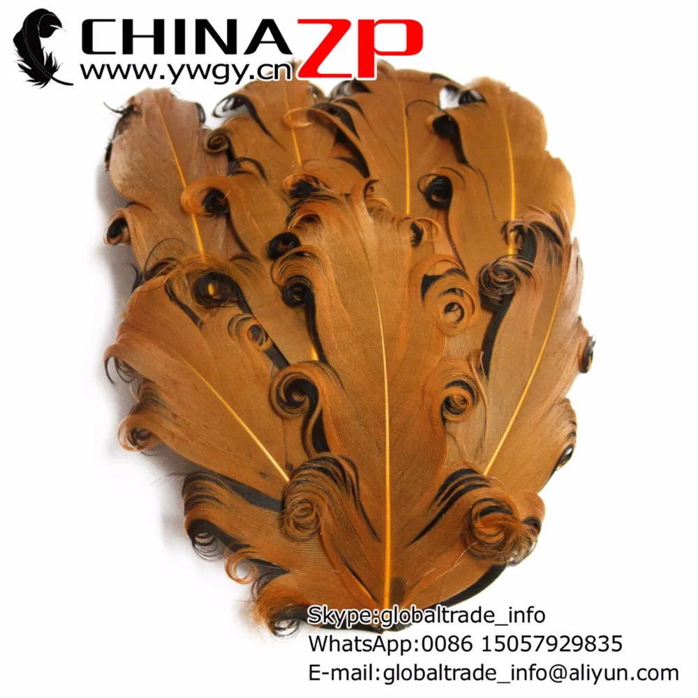

Leading Supplier in China Factory 50pcs/lot Burnt Orange and Brown Nagorie Goose Pads Curly Feathers