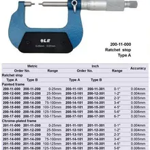 Снаружи микрометра. Небольшой измерения лица Микрометры 0-1inch.high качество и дешевые