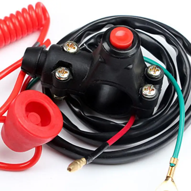 

New On Off Lanyard ATV Motor Stop Outboard Emergency Car Accessories Switch