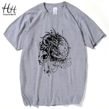 HanHent King Мужская Хип-Хоп футболка с черепом Мужская футболка с коротким рукавом Swag Rock футболка Homme одежда белые футболки черные TH5259