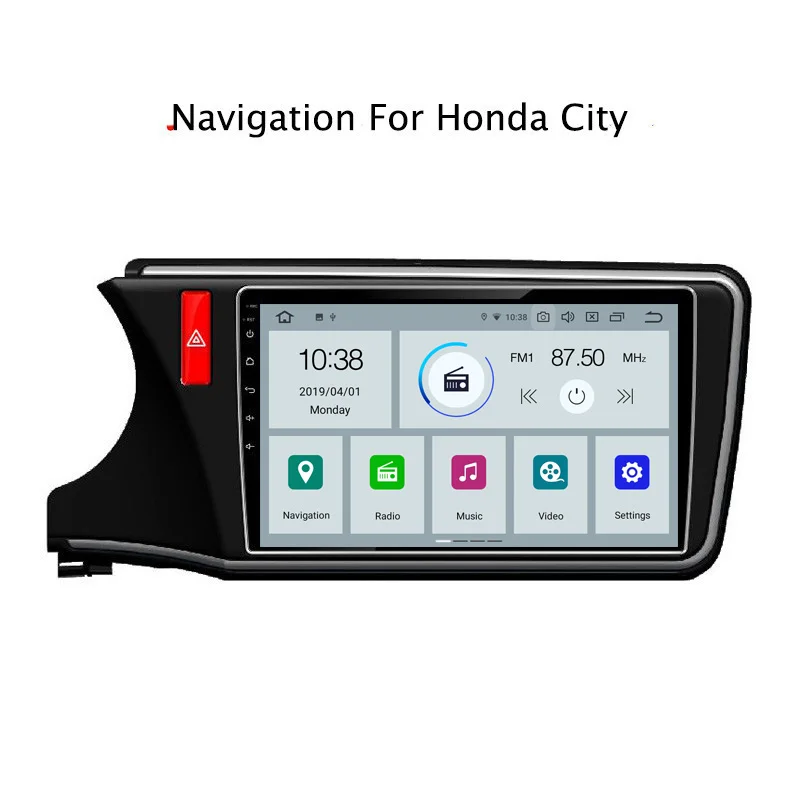 

NAVITOPIA 10.1inch PX6 4G RAM 32G/64G ROM Android 9.0 Car DVD GPS Navigation for Honda City Greiz Gienia 2015-2018 GPS Tracker