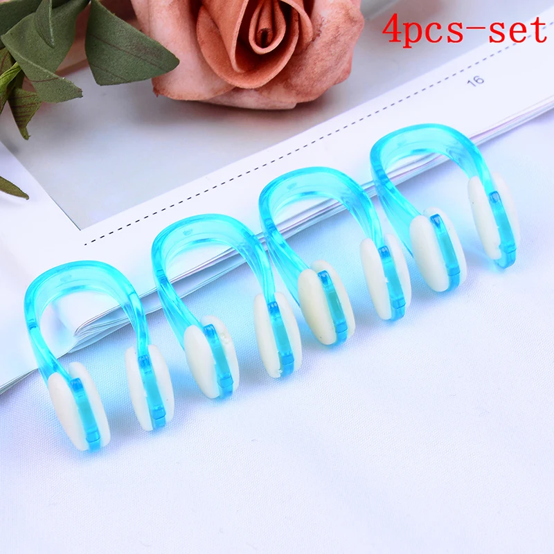4pcs/set Durable No-skid Soft Silicone Steel Wire Nose Clip for Swimming Diving Water Sports Swimming Nose Clip
