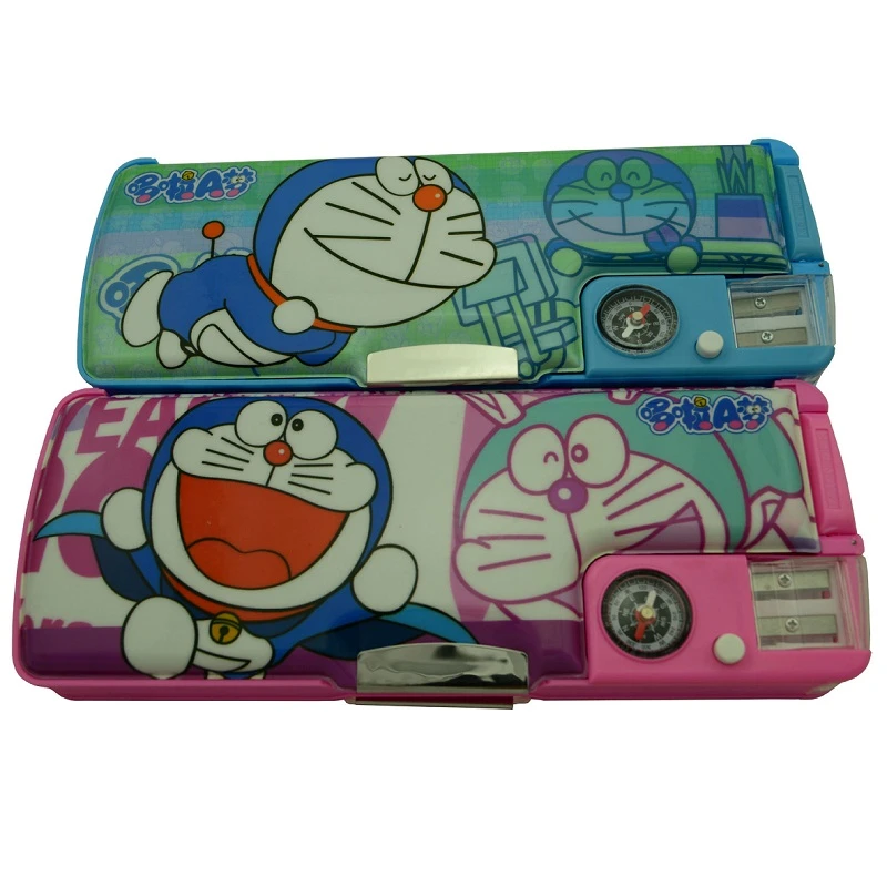 Doraemon student school supplies stationery cartoon multifunction compass  magnifying glass PVC pencil case|glass phone case|case diskcase for htc  desire v - AliExpress