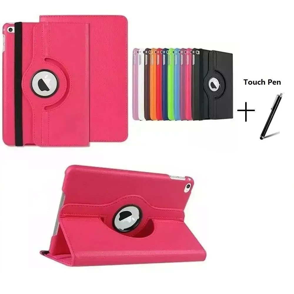 

360 Degree Rotating 100% PU Leather Cover include Back Case Full Body Case for iPad 2017 iPad Air 1 Air 2 iPad Pro 9.7 +pen