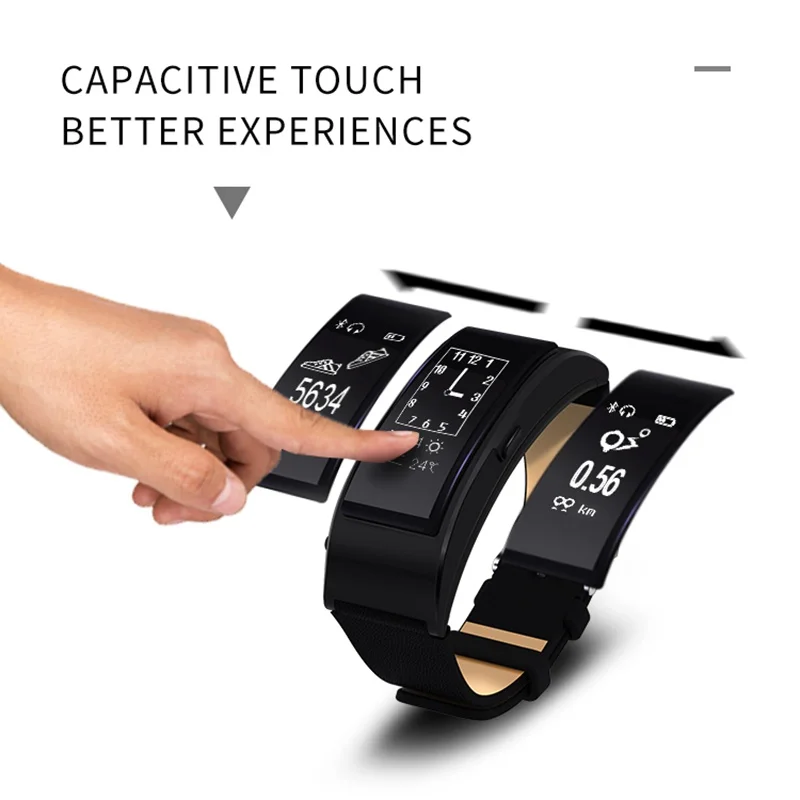 S3 PLUS Talk Band Bluetooth Гарнитура Браслет фитнес носимые спортивные совместимые смарт