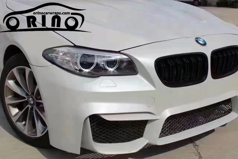 Pearl Metallic White Vinyl Film Wrap-3