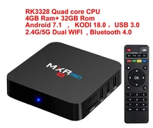 MXR PRO Android 7 1 Smart TV BOX RK3328 Quad Core 4G Ram 32G Rom KODI