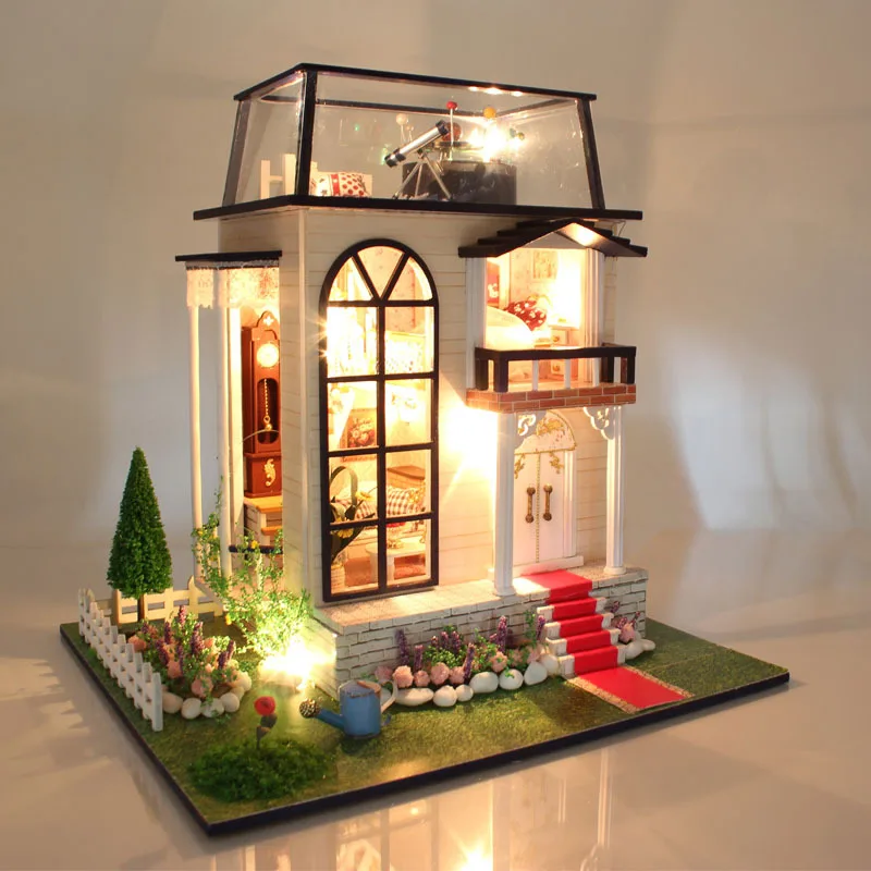 Doll House Diy Miniature 3d Moden Wooden Dollhouse Miniature Wooden
