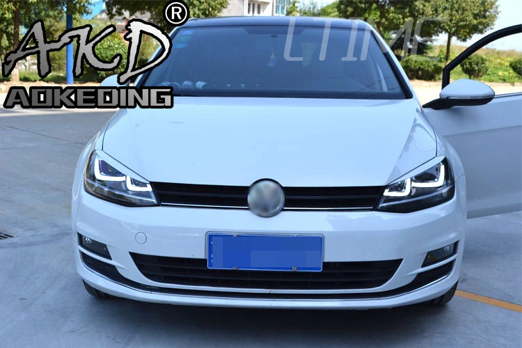 АКД углеродного волокна фары веки наклейки для автомобиля Volkswagen Golf 7/7. 5 MK7 GTI R Rline автомобиль спортивный стиль