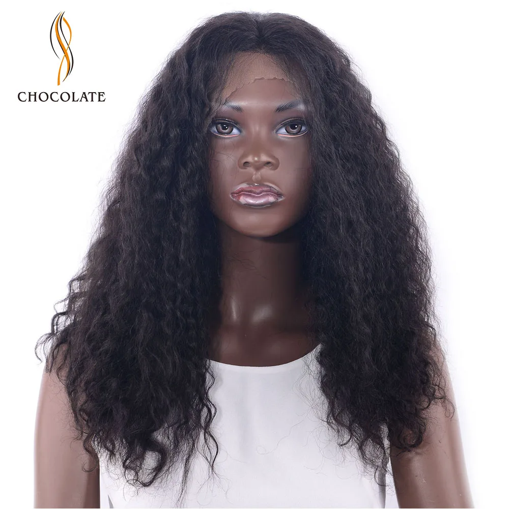 Chocolate Brazilian Curly Remy Human Hair Wigs For Black Women 180