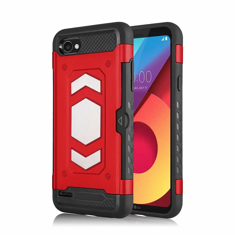 

Megnetic Armor Case for LG V30 Plus V35 Q6 Q8 G6 G7 Case PC+TPU Card Slot Cover 2 in 1 Back Case for LG V30 V35 Bumper Fundas