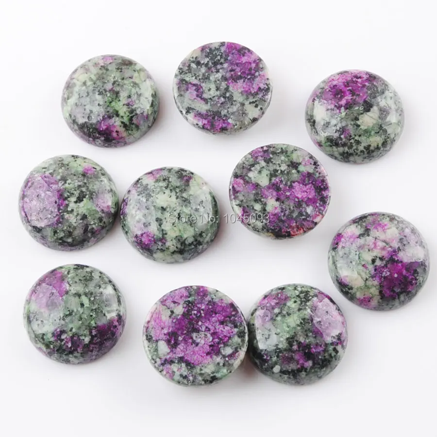 YOWOST Free Shipping Natural Jaspers Gem Stone Round Cabochon CAB No Hole Jewelry 20x6MM 5pcs/lot QU3194 | Украшения и аксессуары