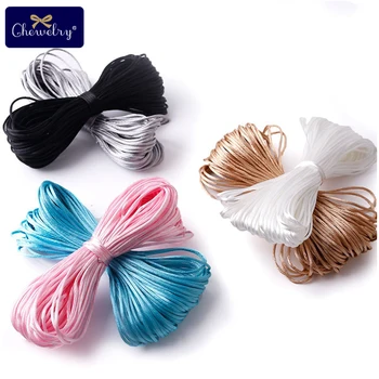 

Nylon Rope 20M/Lot Satin DIY String Chinese Knot Macrame Cord Tassels Beading Shamballa String Thread Plastic Clips Nurse Gifts