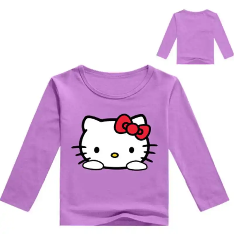 Color as shown Новинка; сезон осень-весна; топы для маленьких девочек; Распродажа футболок; Детские свитшоты; Одежда для мальчиков; футболки с длинными рукавами и ворсом - Цвет: Color as shown